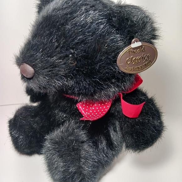 The Old Classics By FINE TOY Black Bear 8" Made in Korea - Picture 2 of 8